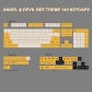 Angel & Devil Bee 104+36 XDA-like Profile Keycap Set Cherry MX PBT Dye-subbed for Mechanical Gaming Keyboard